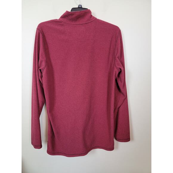 L.L. Bean Men's 1/4 Button Pullover Shirt Tall Long Sleeve Mock Neck Size Large - Picture 3 of 5